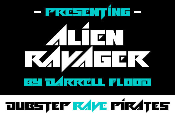 Alien Ravager: A Bold Display Font