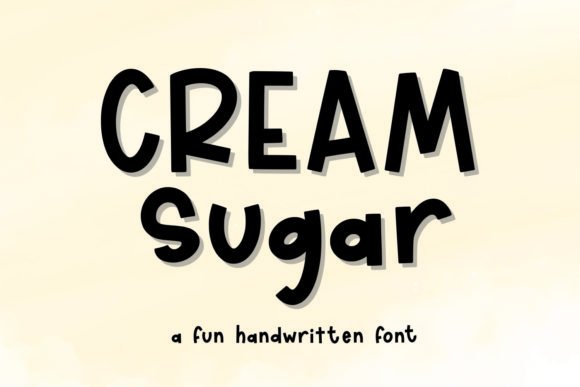 Cream Sugar Font for Creative Web Design