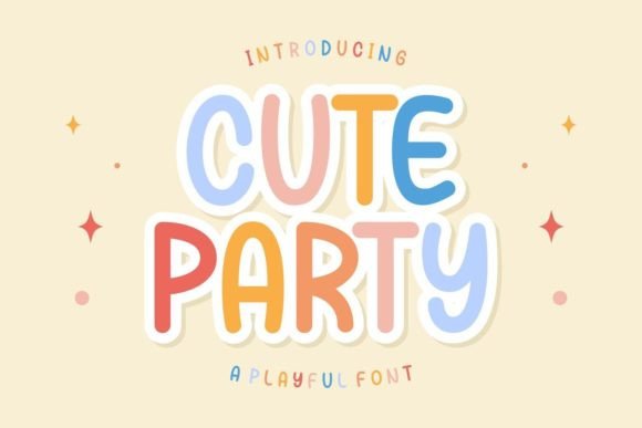 Cute Party Font for Creative Projects
