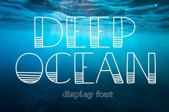 Deep Ocean Font for Bold Campaigns