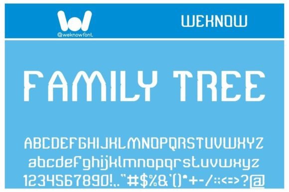 Family Tree Font for Branding