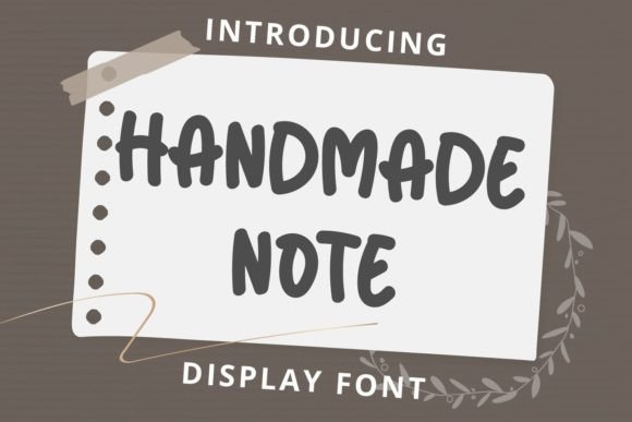 Handmade Note Font Review