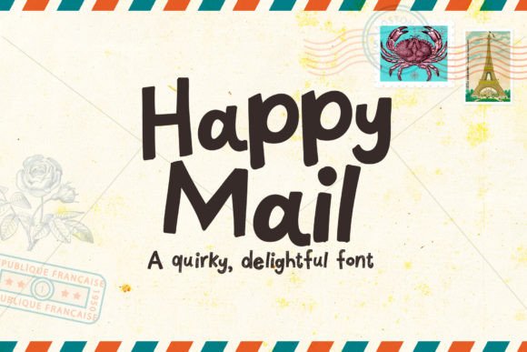 Happy Mail Font for Creative Design