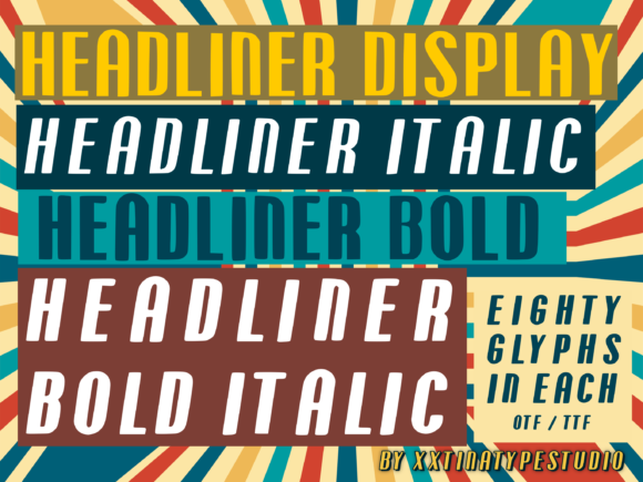 Headliner: A Bold Display Font for Creative Projects
