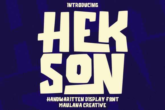 Hekson: A Playful Display Font