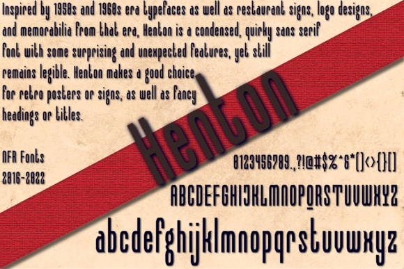 Henton: A Modern Display Font