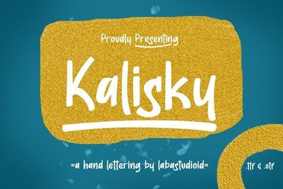 Kalisky: A Fun Display Font for Creative Projects