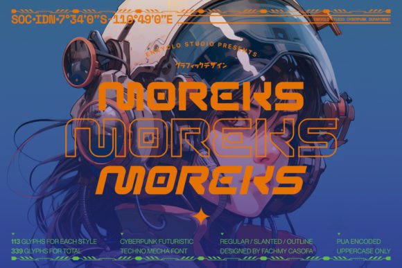 Moreks: A Futuristic Display Font