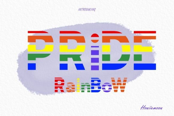 Pride Rainbow Font for Creative Brands