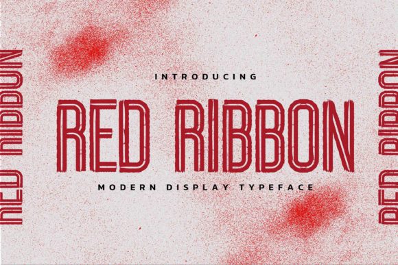 Red Ribbon Font for Creative Campaigns