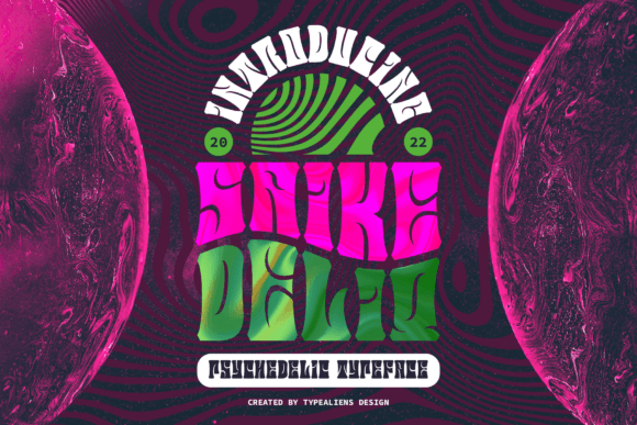 Saike Deliq: A Psychedelic Display Font