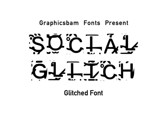 Social Glitch Font for Creative Makers