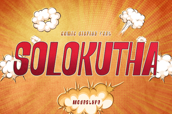 Solokutha: A Display Font with 80s Vibes