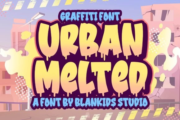 Urban Melted: A Playful Display Font