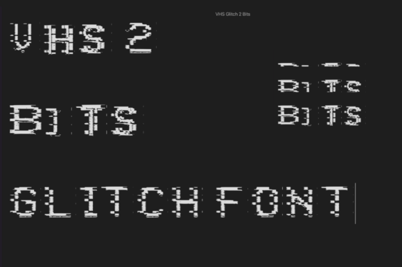 VHS 2 Bits Font for Web Design