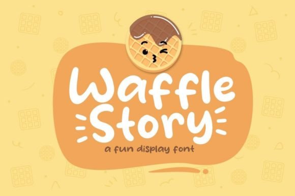 Waffle Story Font for Creative Brands
