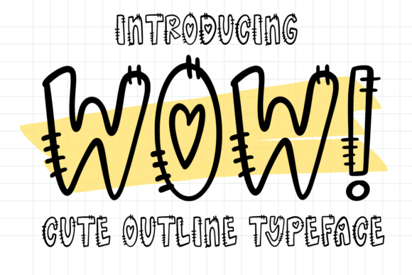 Wow Font for Creative Projects